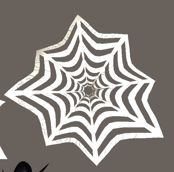 【3D小物】蜘蛛のワンポイント