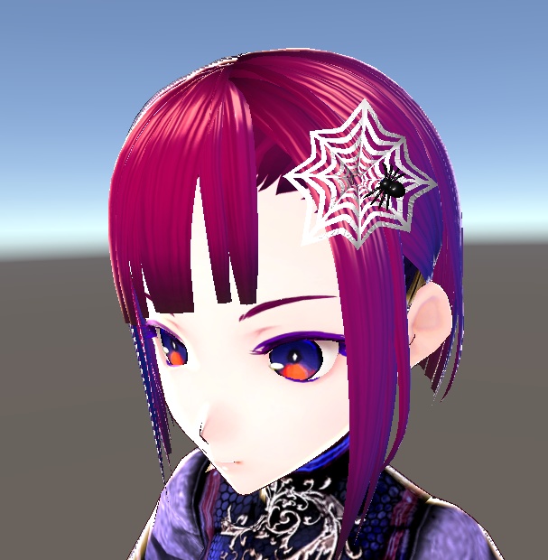 【3D小物】蜘蛛のワンポイント