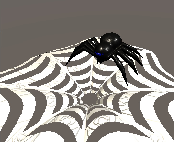 【3D小物】蜘蛛のワンポイント