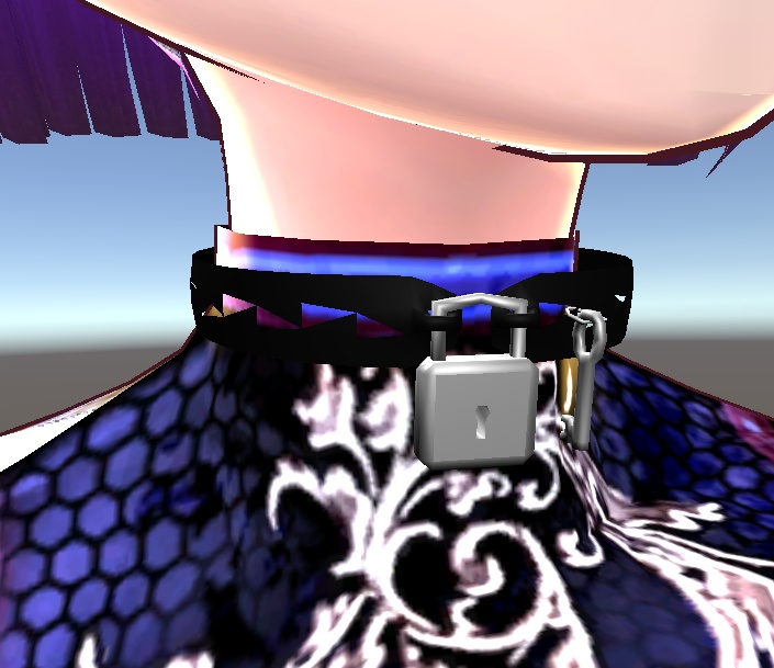 【3D小物】鍵付きチョーカー