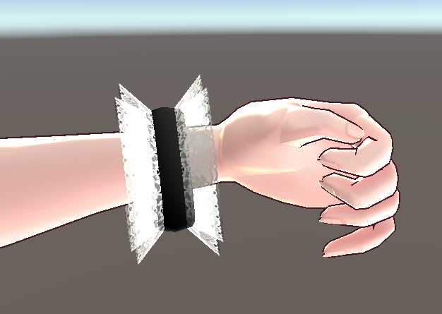 【3D小物】レースのカチューシャとリング