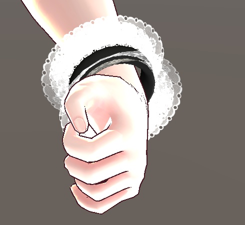 【3D小物】レースのカチューシャとリング