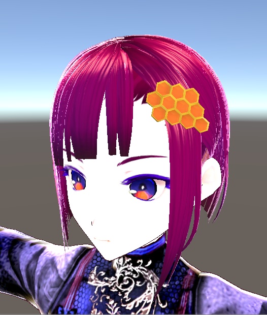 【3D小物】ハチの巣のワンポイント