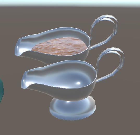 【3D小物】カレーライス&グレイビーボート