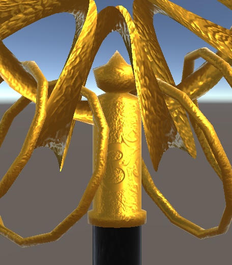 【3D小物】錫杖-陽光蓮華-