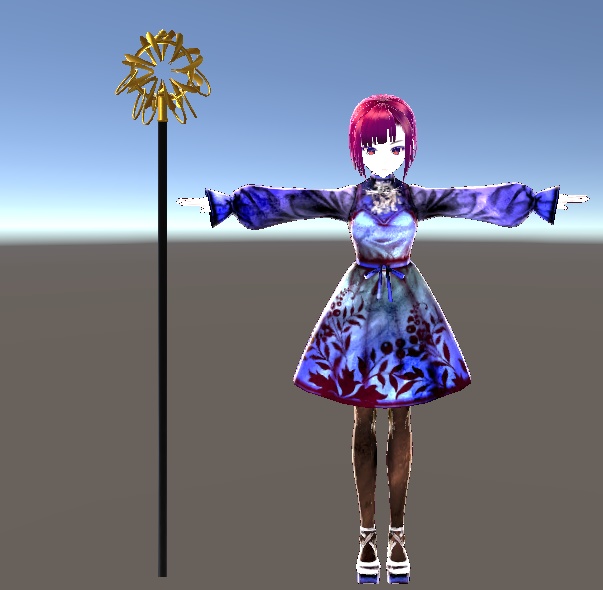 【3D小物】錫杖-陽光蓮華-