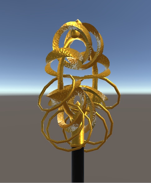 【3D小物】錫杖-陽光蓮華-