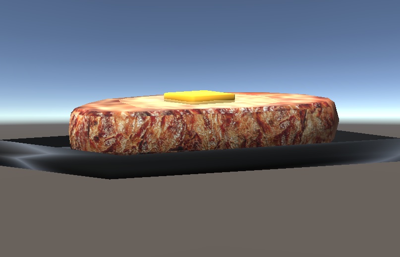【3D小物】バターステーキ