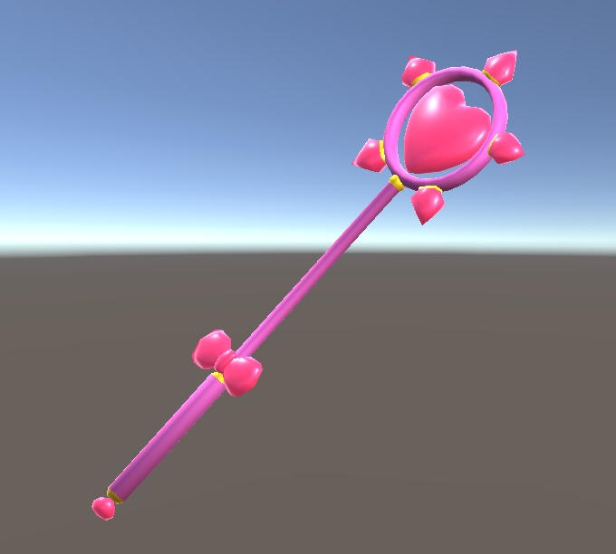 【3D小物】魔法少女のステッキ