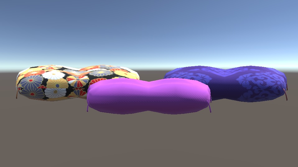 【3D小物】座布団