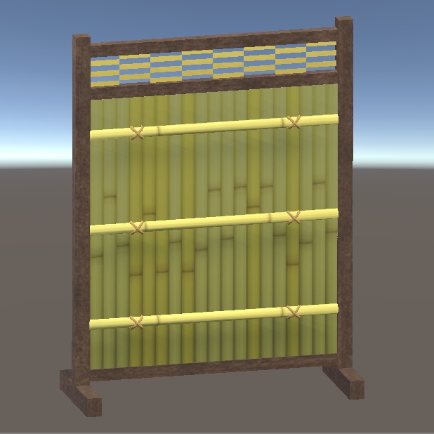 【3D小物】竹垣