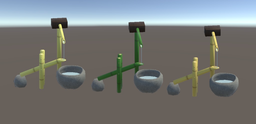 【3D小物】ししおどしセット