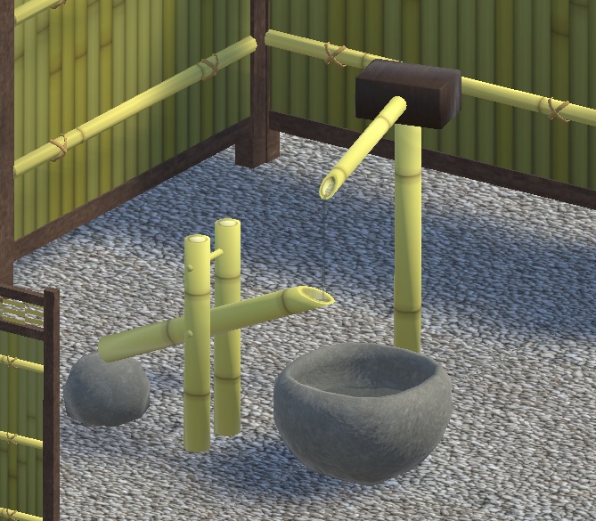 【3D小物】ししおどしセット