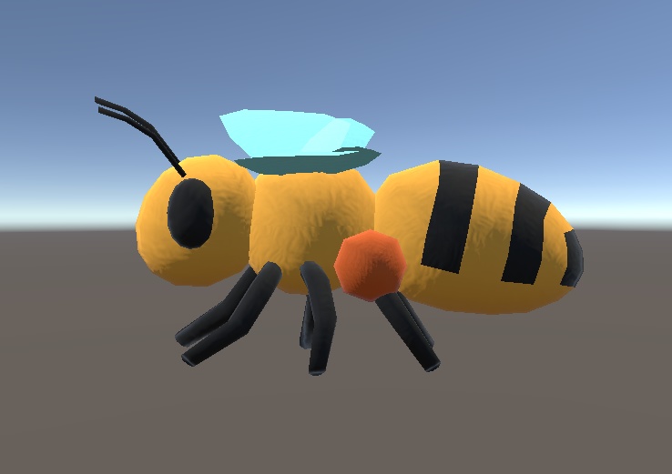 【3D小物】ミツバチのぬいぐるみ