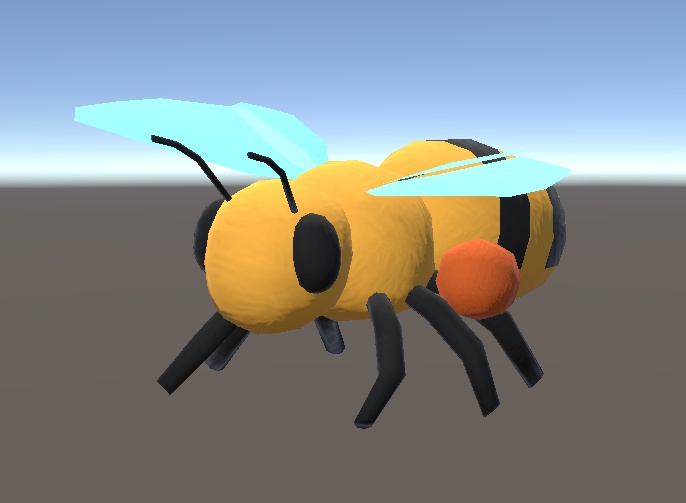【3D小物】ミツバチのぬいぐるみ