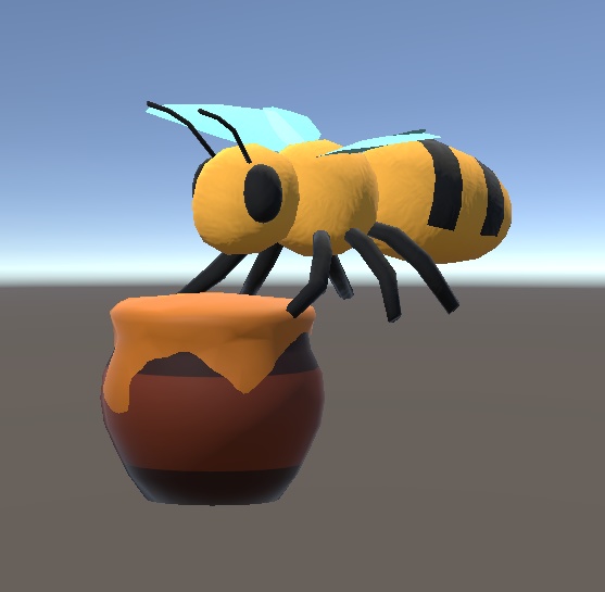 【3D小物】ミツバチのぬいぐるみ