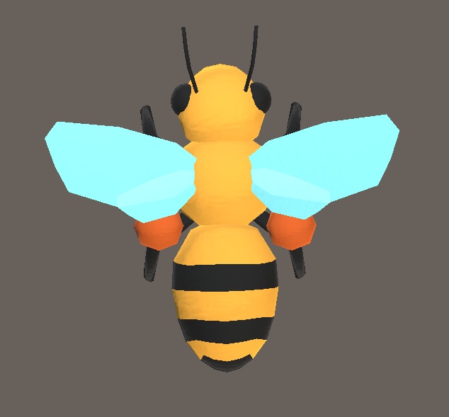 【3D小物】ミツバチのぬいぐるみ