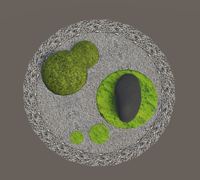 【3D小物】日本庭園セット1