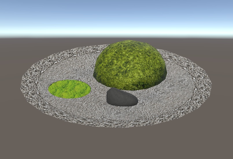 【3D小物】日本庭園セット1