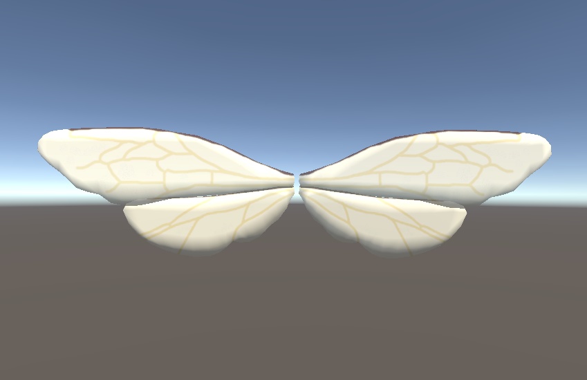 【3D小物】ニホンミツバチの羽根