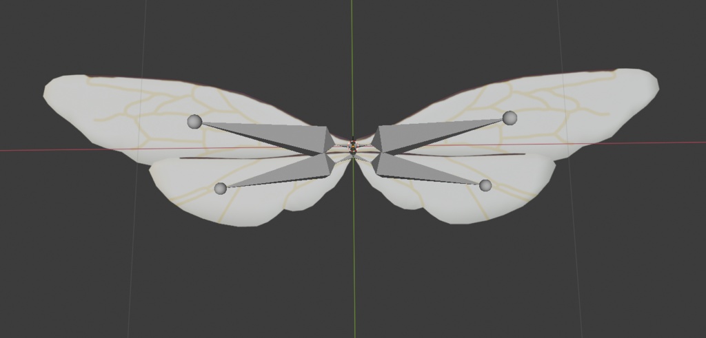 【3D小物】ニホンミツバチの羽根