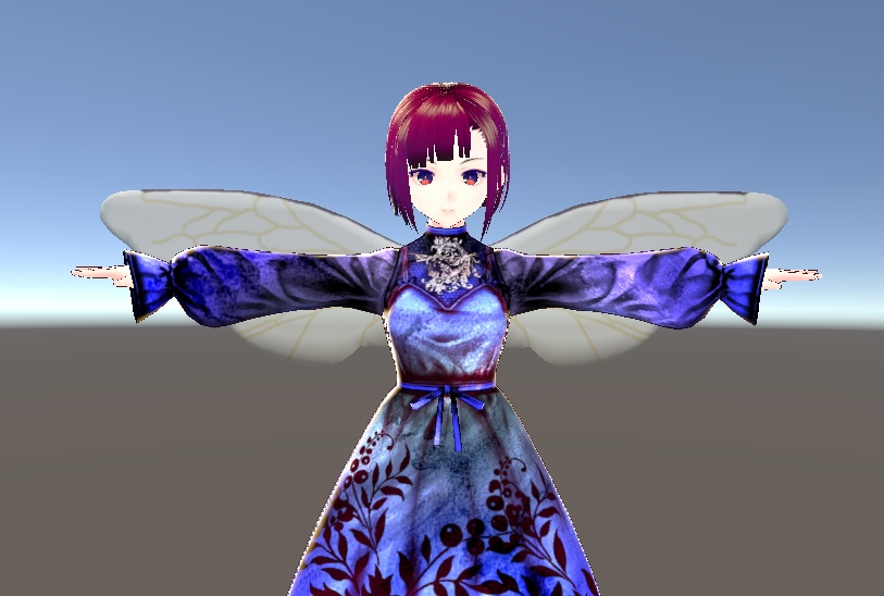 【3D小物】ニホンミツバチの羽根