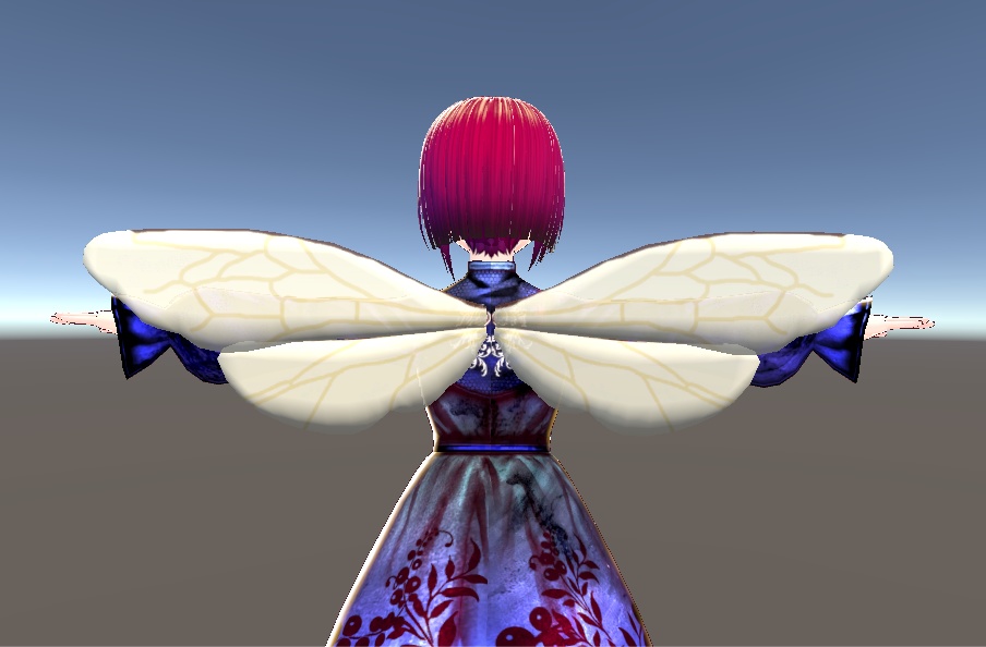 【3D小物】ニホンミツバチの羽根