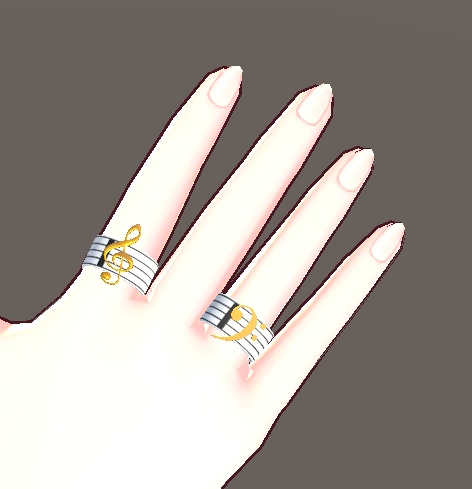 【3D小物】音符アクセ