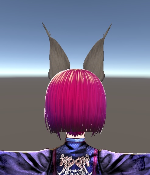 【3D小物】カラカルの耳と尻尾