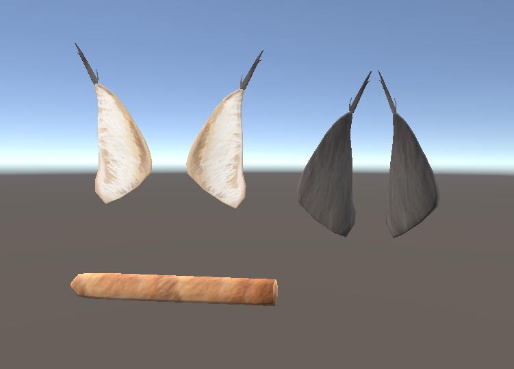 【3D小物】カラカルの耳と尻尾
