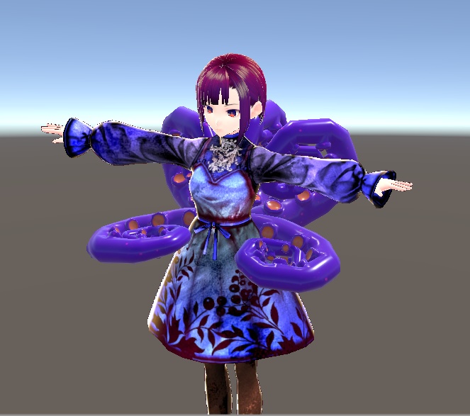 【3D小物】タコの足(触手)