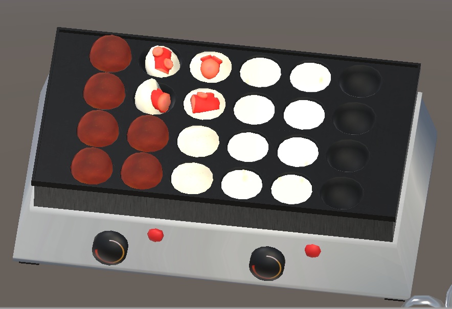 【3D小物】たこ焼き器セット