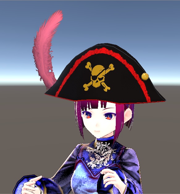 【3D小物】二角帽子(バイコーン、ビコルヌ)