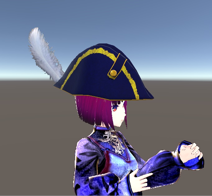 【3D小物】二角帽子(バイコーン、ビコルヌ)