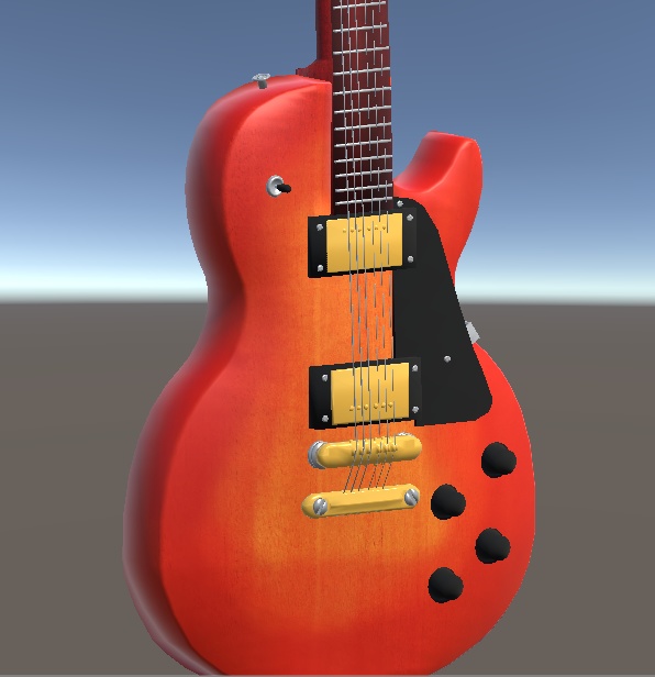 【3D小物】エレキギター(レスポールタイプ)