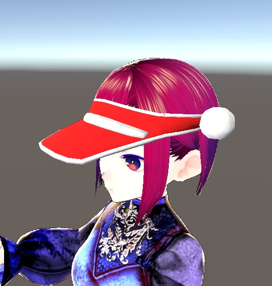 【3D小物】クリスマスバイザー(サンタ、トナカイ)