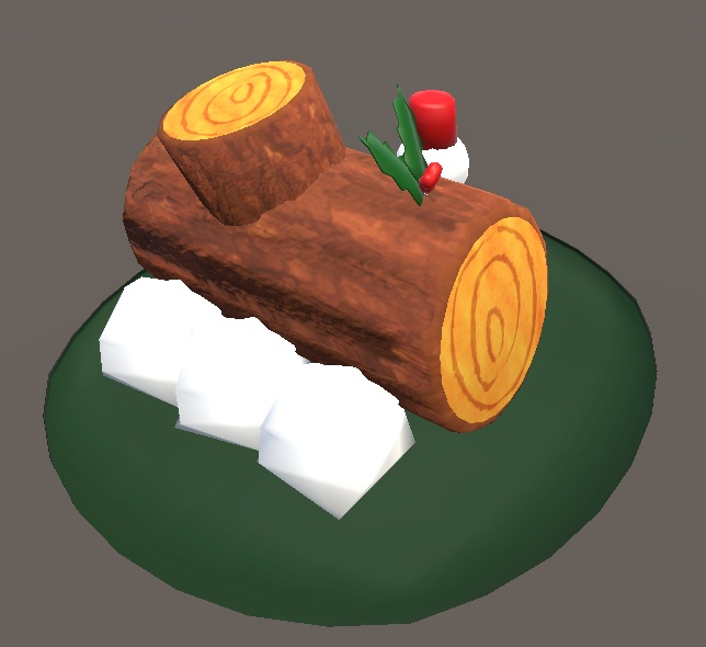 【3D小物】ブッシュ・ド・ノエル