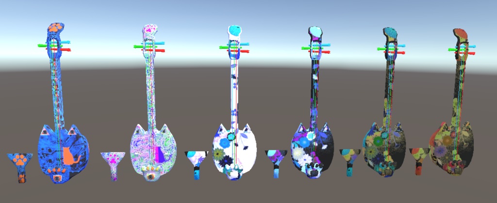 【3D小物】雷猫三味線【Vket5-オービタル-06-D出展】