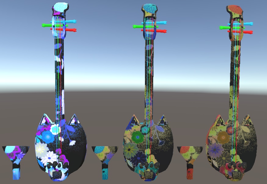 【3D小物】雷猫三味線【Vket5-オービタル-06-D出展】