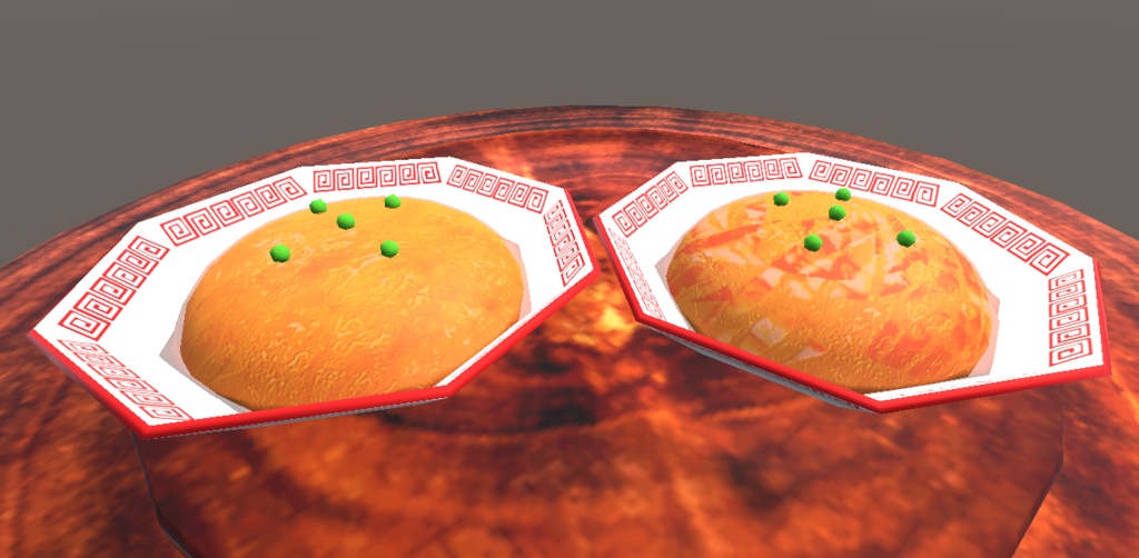 【3D小物】天津飯&かに玉
