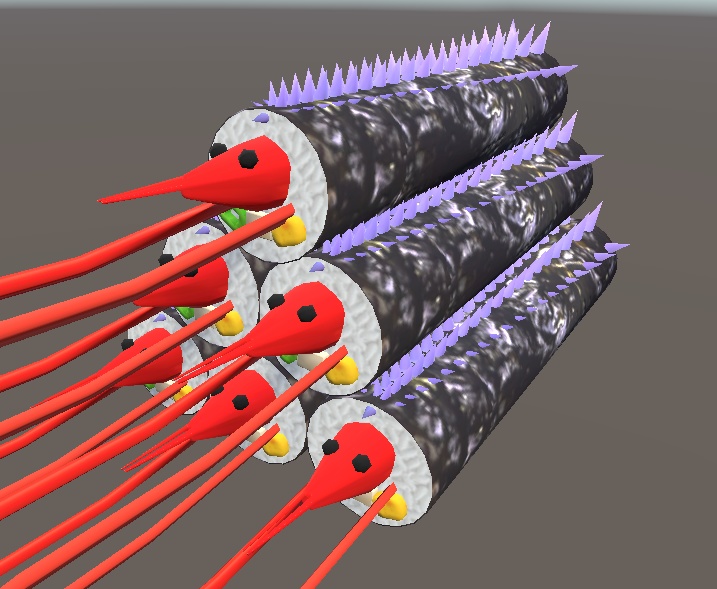 【3D小物】恵方巻(鬼専用)