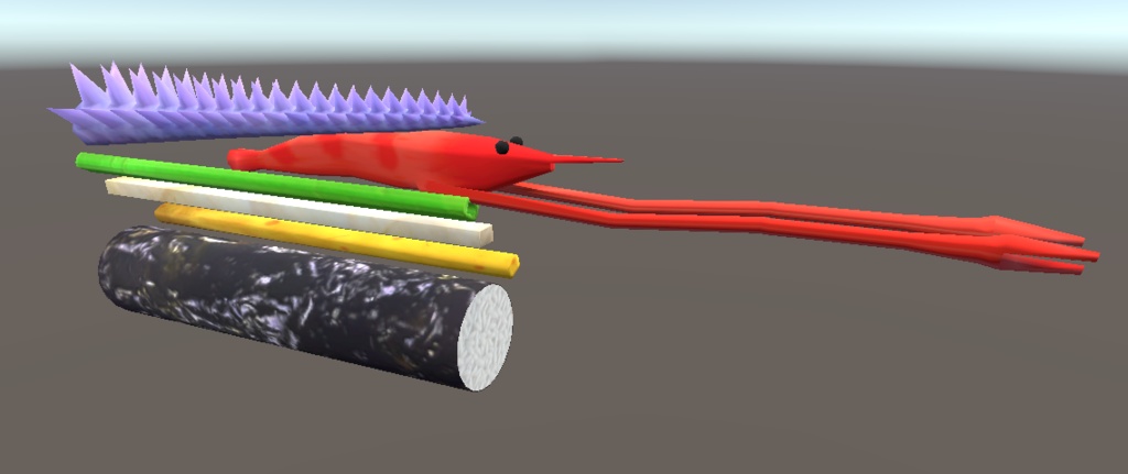 【3D小物】恵方巻(鬼専用)