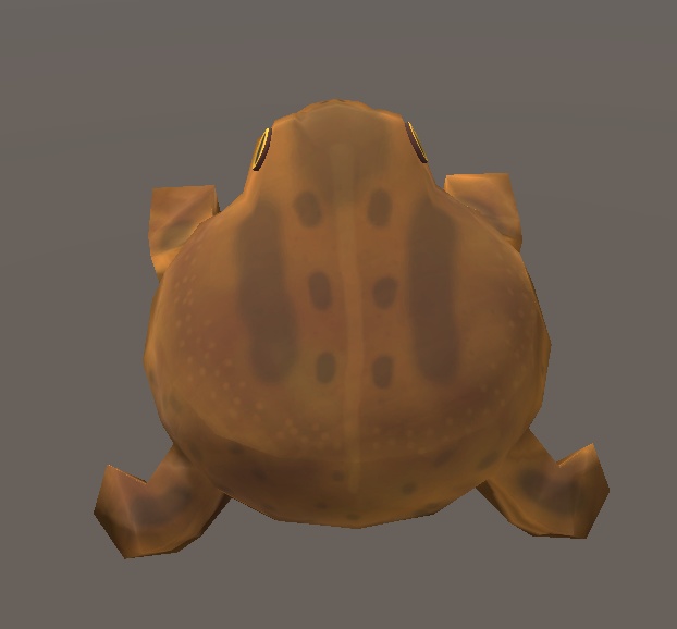 【3D小物】アメフクラガエルのぬいぐるみ