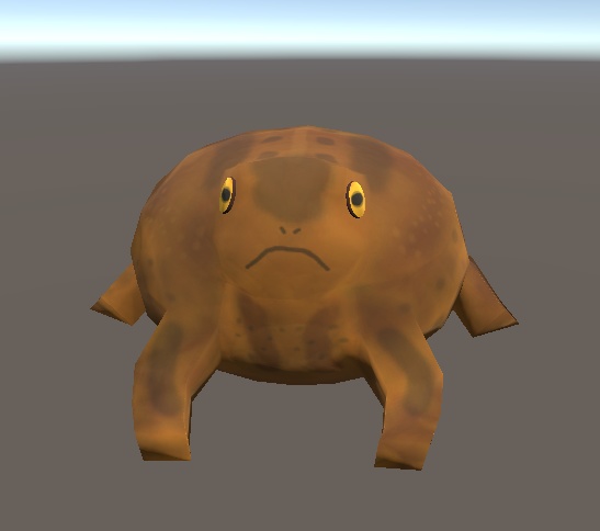 【3D小物】アメフクラガエルのぬいぐるみ