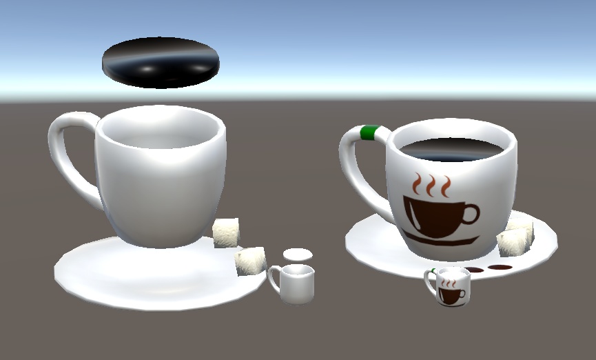 【3D小物】コーヒーセット