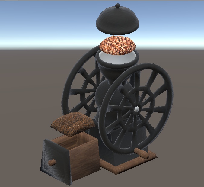 【3D小物】手回し式コーヒーミル