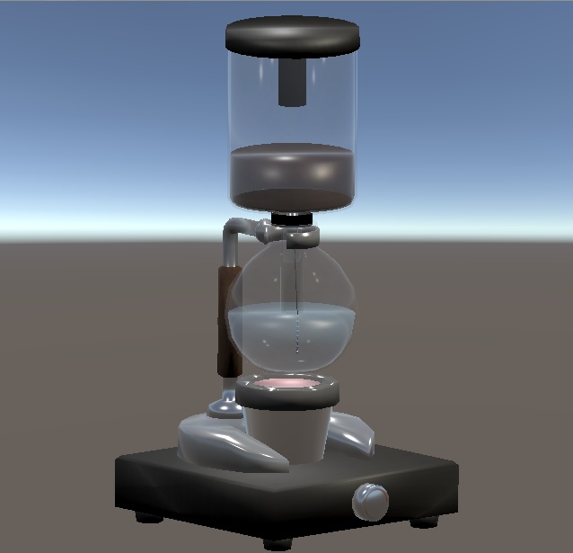 【3D小物】サイフォン式コーヒーポット