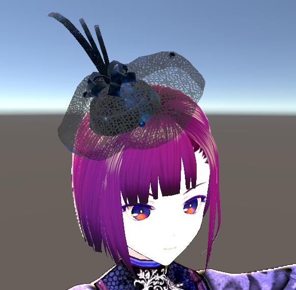 【3D小物】星雲のカクテルハット(+おまけ)