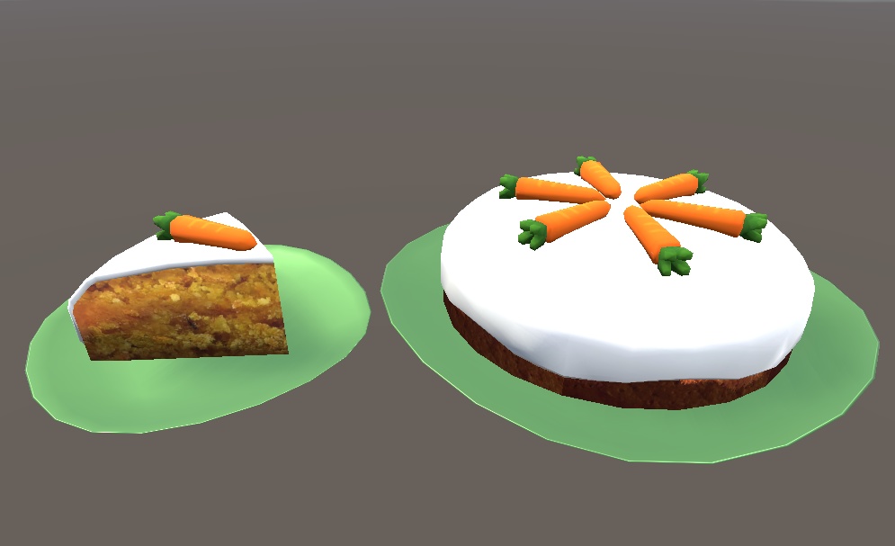 【3D小物】北欧風キャロットケーキ