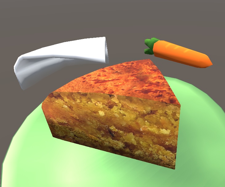 【3D小物】北欧風キャロットケーキ